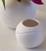 Lübech Living Water Flow vase hvid small set fra oven - Fransenhome